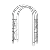 XXL-Large Tall Garden Arch Trellis Metal Tubular Frame Climbing Plant Archway