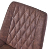 Set of 2 Faux Leather/Suede Dining Chairs Metal Legs Reception Restaurant Chair