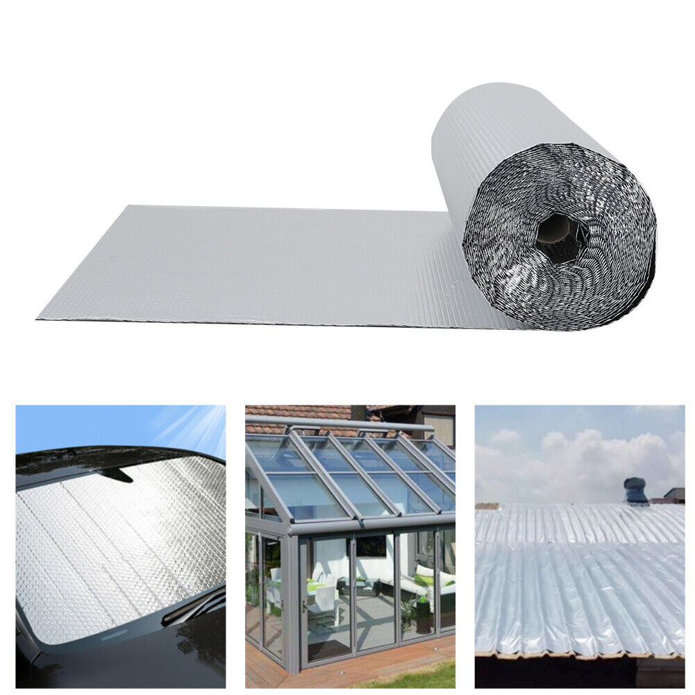 Aluminum Foil Fire Resistant Bubble Roof Attic Building Thermal Heat I ...