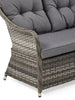 Florida Corner Set With Lift Up Table Grey Outdoor Furniture for all-year Use