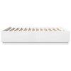 Festnight Bed Frame with White 200x200 Engineered Wood, Bed Frames, R0B4