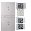 Filing Cabinet Steel Lockable Storage Cupboard Shelves Drawers Office Grey