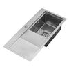 Stainless Steel Undermount Kitchen Sink Rectan Single/Double Bowl Bathroom Basin