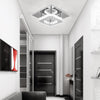 Crystal Chandelier Square Ceiling Light LED Lamp Pendant Light Living Room