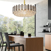 Super Bright Crystal Ceiling Light Height Adjustable Pendant Chandelier Lights