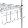 6 Tier Metal Storage Rack Shelving Wire Shelf Kitchen Office Garage UNIT +Wheels