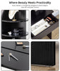 Dressing Table with Drawers Mirror Set Bedroom Black Makeup Desk Vanity Table UK