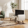 Hallway Shoe Bench Storage Box Bench Window Chair Stool with Arms