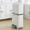 Kitchen Rubbish Waste Bin Recycling Rubbish Bin Waste Trash Can With Wheels
