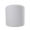Teddy Fleece Vanity Stool Round Seat Low Back Makeup Chair Bedroom Dressing Room