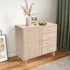 Chest of 4 Drawers 1 Door Wooden Bedroom Home Furniture Clothing Storage Cabinet
