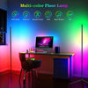 Tall Slim Music Sync RGB LED Corner Floor Lamp Neon Lights Bar Party Wall Light