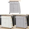 Kitchen Island Rolling Storage Drawers Cabinet Trolley Cart Cupboard Towel Rack