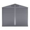 XLarge Grey 8.5 ft x8 ft Apex Garden Shed Tool Storage House Bike Shelter Metal