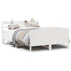 Bed Frame with Headboard White 150x200 King Size Solid Wood Pine L7J2