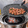 33cm Korea BBQ Heat Plate Pan Nonstick Grid Griddle Baking Tray Commercial Grill