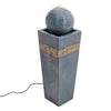 Large Rotating Ball Water Feature Garden Fountain LED Electric Statue Ornaments