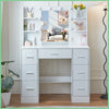 Bedroom Dressing Table Vanity Desk Set With Hollywood LED Lighted Mirror Drawers