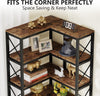 Tribesigns Tribesigns 7-Shelf Corner Bookshelf, Large Industrial Corner Bookcase