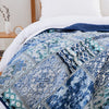 3 Piece Patchwork Bedspread Quilte Set Bedding Throw Rugs Pillowcase Double Size