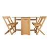 Corona Butterfly Folding Drop Leaf Dining Set Dining Table with 4 Chairs Kitchen