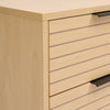 2 Drawers Wooden Bedside Cabinet Bedroom Furniture Storage Nightstand Metal Legs