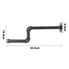 Wall-Mounted Clothes Rack Industrial Rail Iron Pipe Home Laundry Display Shelf