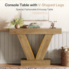 105cm Console Table, Farmhouse Entryway Sofa Table with V-Shaped Base for Foyer