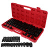 Heavy Duty 35 Piece Car Truck Deep Impact Socket Set 1/2" Drive 8- 32mm Metric
