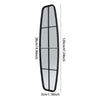 38x120CM WINDOW STYLE MIRROR LIVING ROOM DECOR HALLWAY GARDEN WALL GLASS (BLACK)