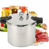 22L Larger Pressure Cooker Commercial Pressure Canner Pot W/Pressure Gauge