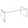 Tempered Glass Side Table Cocktail Center Coffee Console End Table Square Legs
