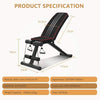 Foldable Weight Bench Adjustable Strength Training Full Body Workout Incline Gym