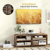 TV Stand for TVs up to 40 Inches Wooden Media Console Table Entertainment Center