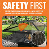 SQUARE FIRE PIT BBQ GRILL HEATER OUTDOOR GARDEN FIREPIT BRAZIER PATIO OUTSIDE