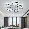 50W LED Ceiling Fan Light Dimmable Living Room Chandelier Lamp W/ Remote Control