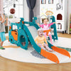 Toddler Slide and Swing Set Indoor Climber with Slide & Basketball Hoop