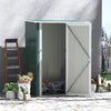 Outdoor Storage Shed Steel Garden Shed w/ Lockable Door Green