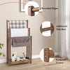 3-Tier Wooden Towel Rack Freestanding 3 Bars Towel Drying Holder Storage Shelf