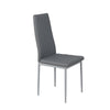 Set of 4/6 Diamond Dining Chairs Metal Legs High Back Seat Dining Room Furniture