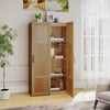 4-Tier Freestanding Floor Cabinet with Door-Natural