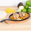 Cast Iron Griddle Frying Pan Grill Non-stick Skillet Cooking Fry Steak with Tray