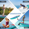 10.5FT Inflatable Stand Up Paddle Board SUP Surfboard Adjustable Non-Slip Deck