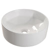 Bathroom Cloakroom Ceramic Counter Top Wash Basin Sink Round White Washing Bowl