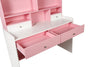 Kids Children Wooden Free Standing Study Writing Room Table Desk Shelves Drawers