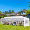 3*9m 5-Sided Iron PE Cloth Spiral Pipe Pergola Canopy Patio Gazebo Play Tent