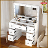 Large Dressing Table With 11 led Mirror Drawers Vanity Set Bedroom Makeup Table
