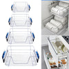 Kitchen Pull Out Drawer Cabinet Glide Organizer Metal Wire Storage Basket Shelf