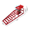 2 Ton Hydraulic Vehicle Car Ramp Jack Lift Adjustable Garage Workshop Red x 2 UK