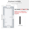 Rectangle Silver Mirrors Shiny Crystal Diamond Big Wall Mirror Living Room Decor